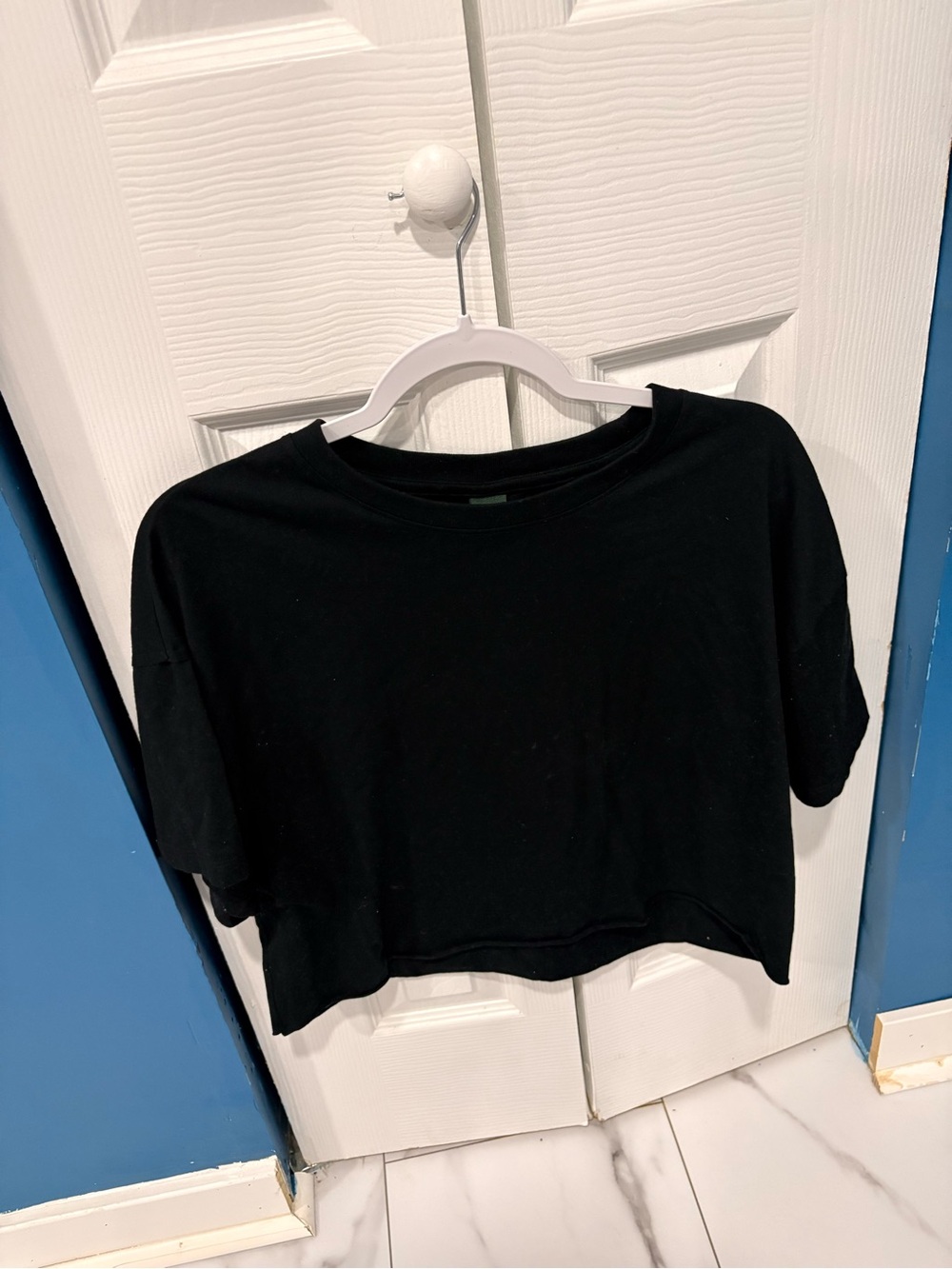 Wild Fable Black Cropped Boxy Tee XL
